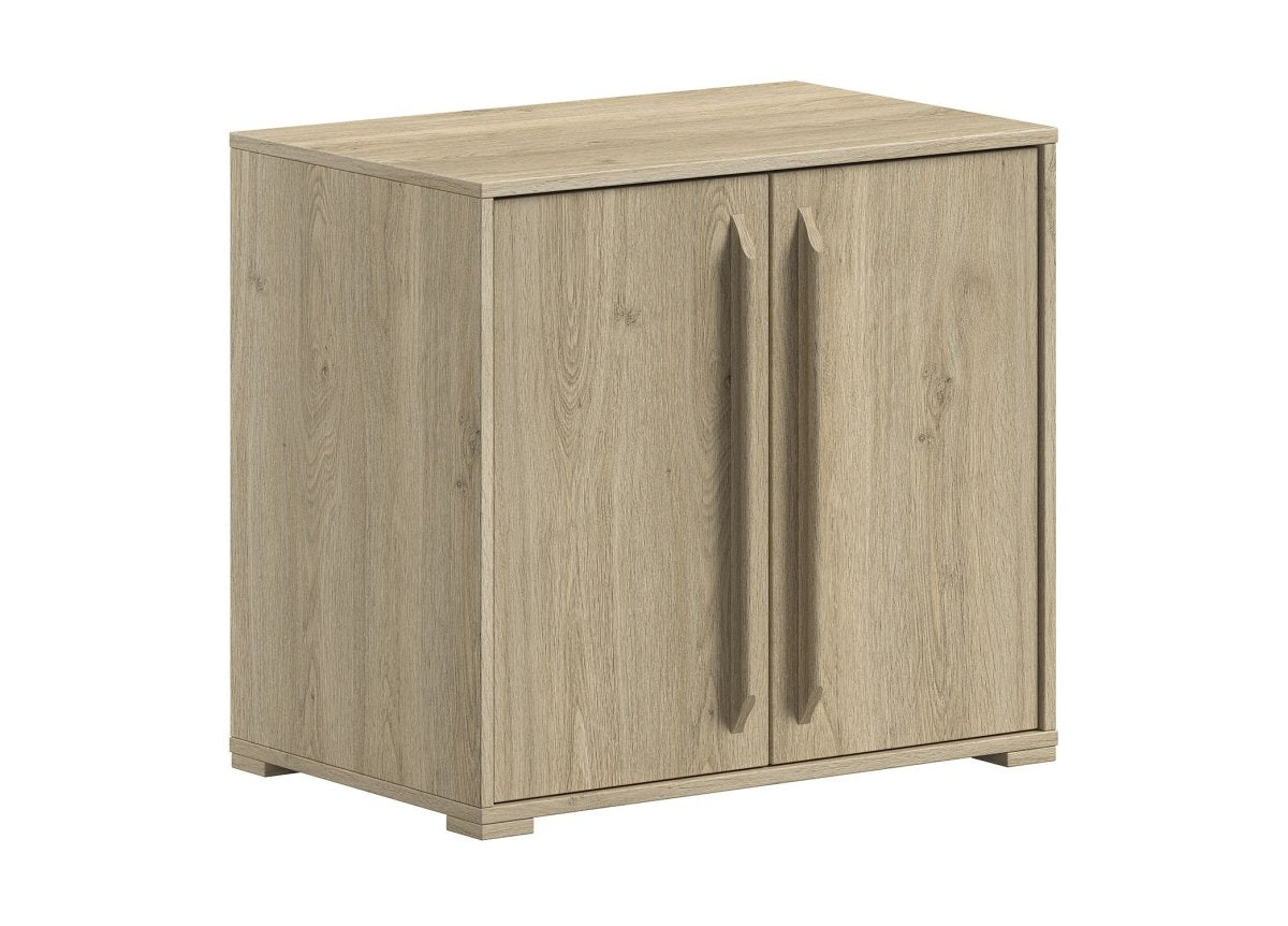 VIPACK-Commode SAM 2 Portes Pour Lit Mi-Hauteur Chêne