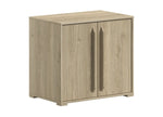 VIPACK-Commode SAM 2 Portes Pour Lit Mi-Hauteur Chêne