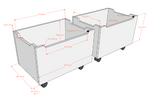 VIPACK-Ensemble Lit Mi-Hauteur + Tiroir De Rangement Forrest – 90 x 200 Cm – Blanc