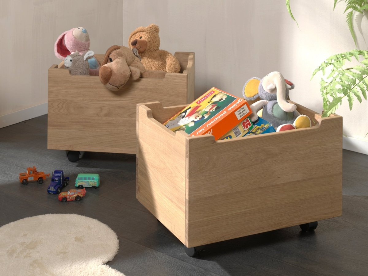 VIPACK-Ensemble Lit Mi-Hauteur + Tiroir De Rangement Forrest – 90 x 200 Cm – En Chêne
