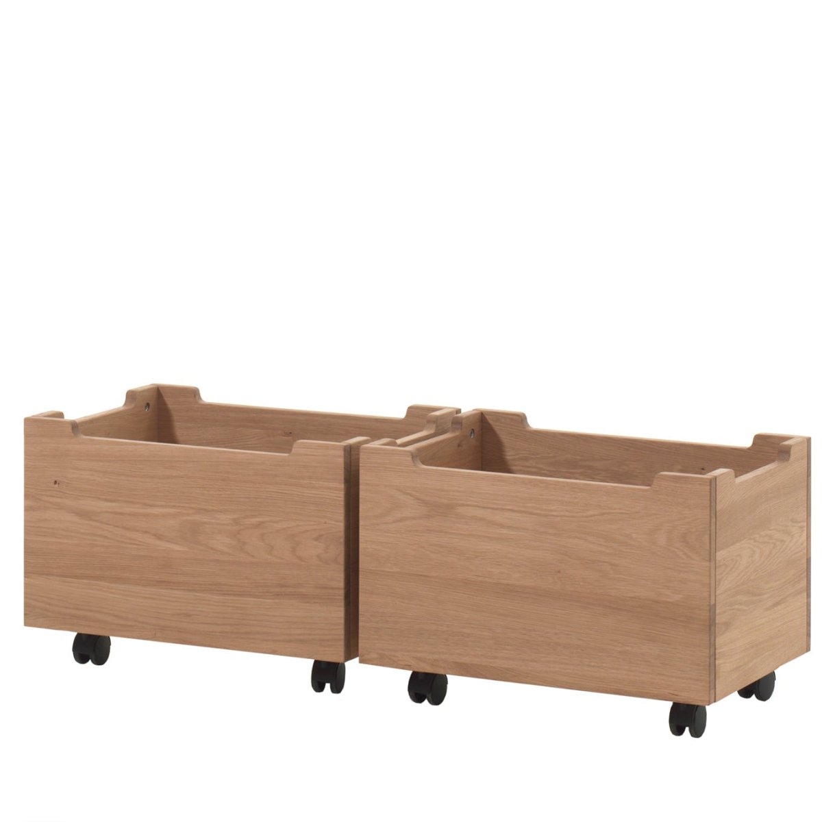 VIPACK-Ensemble Lit Mi-Hauteur + Tiroir De Rangement Forrest – 90 x 200 Cm – En Chêne