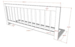 VIPACK-Ensemble Lit Superposé + Lit + Barrière De Sécurité + Tiroir De Rangement Forrest – 90 x 200 Cm – En Chêne
