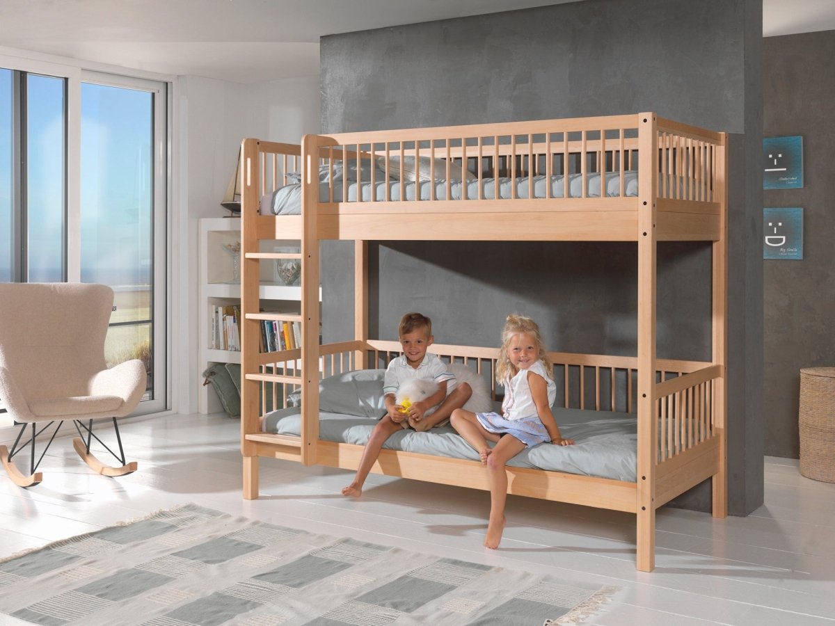 VIPACK-Ensemble Lit Superposé + Lit + Tiroir De Rangement Forrest – 90 x 200 Cm