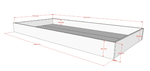 VIPACK-Ensemble Lit Superposé + Lit + Tiroir De Rangement Forrest – 90 x 200 Cm