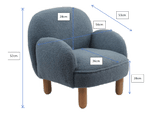 VIPACK-Fauteuil Simple ROCKY Mini Bleu