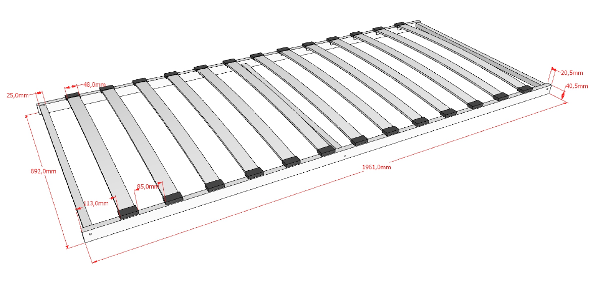VIPACK-Lit ALEX 90x200cm