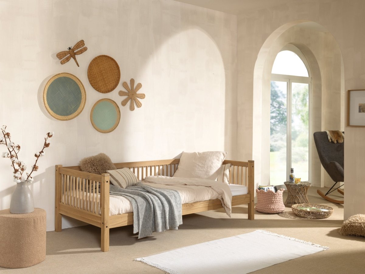 VIPACK-Lit Banquette Forrest – 90 x 200 Cm – En Chêne