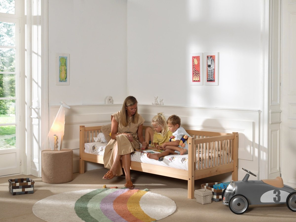 VIPACK-Lit Banquette Forrest – 90 x 200 Cm – En Hêtre Naturel