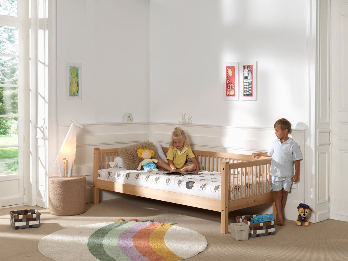 VIPACK-Lit Banquette Forrest – 90 x 200 Cm – En Hêtre Naturel