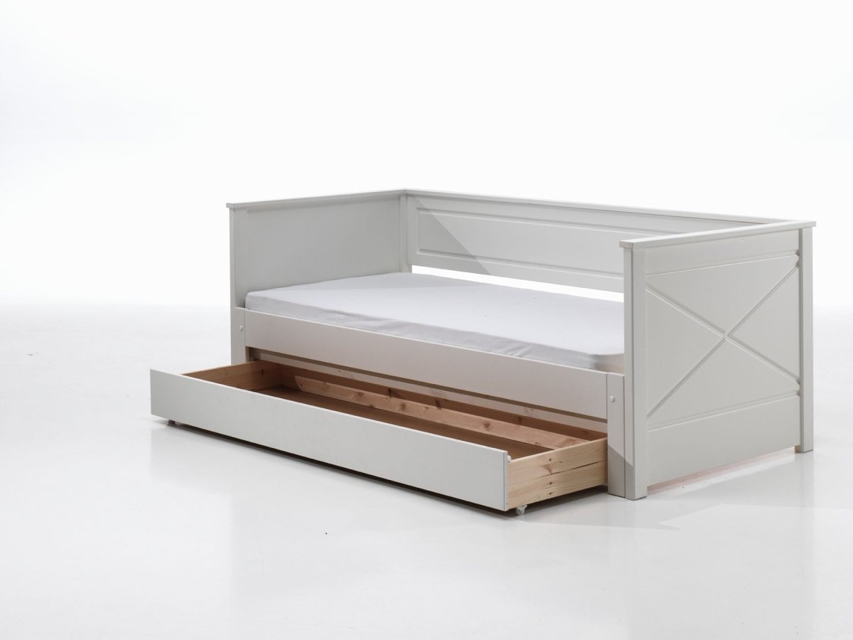 VIPACK-Lit Amouvable (93) 90 X 200 cm PINO / SCOTT Blanc
