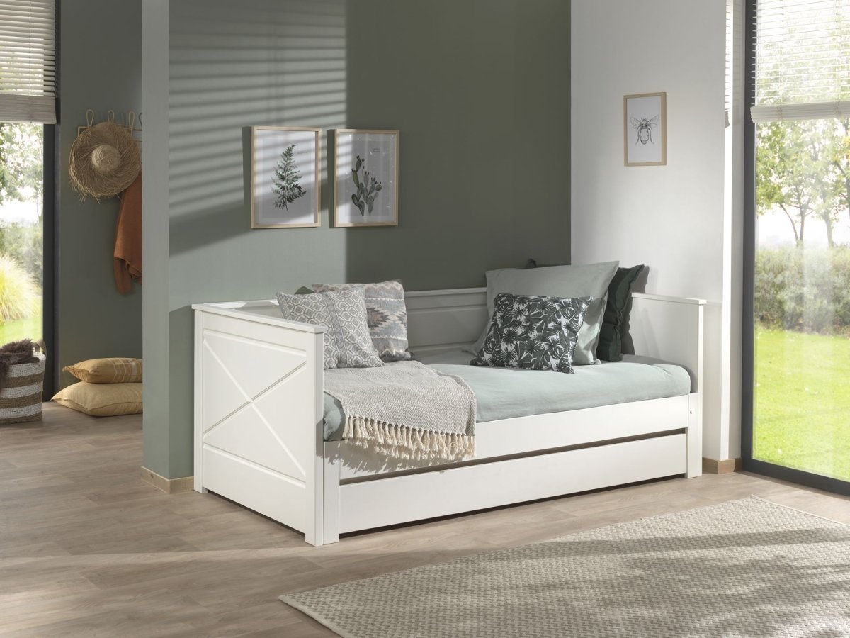 VIPACK-Lit Amouvable (93) 90 X 200 cm PINO / SCOTT Blanc