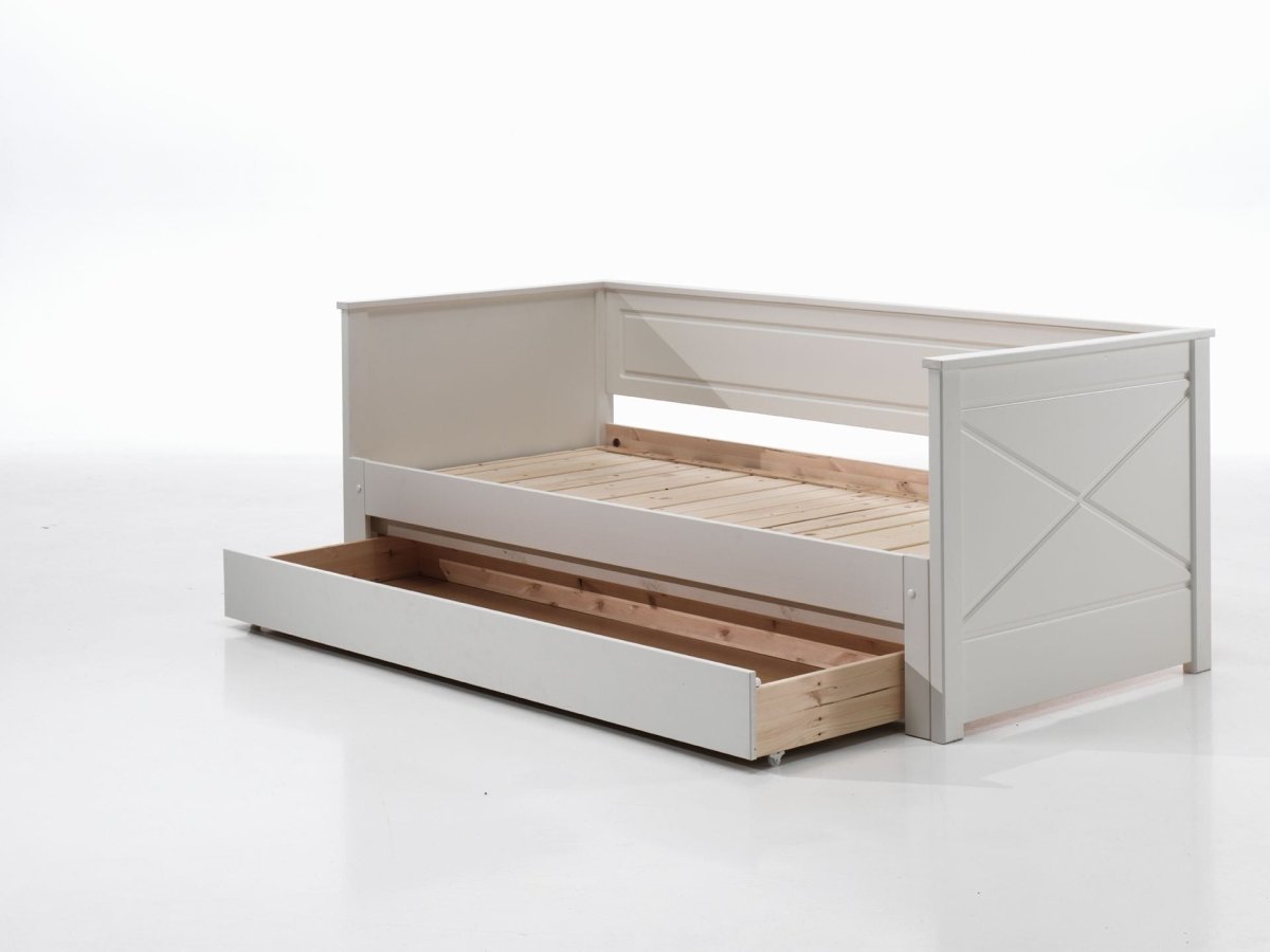 VIPACK-Lit Amouvable (93) 90 X 200 cm PINO / SCOTT Blanc
