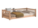 VIPACK-Lit Banquette Seda – 90 x 200 Cm – En Hêtre Naturel