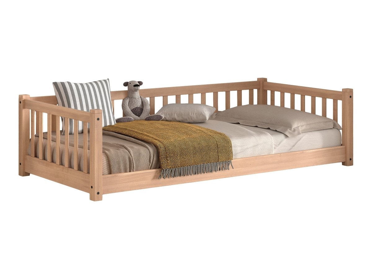VIPACK-Lit Banquette Seda – 90 x 200 Cm – En Hêtre Naturel