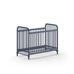 VIPACK-Lit Bébé BRONXX 60x120 cm Bleu Denim