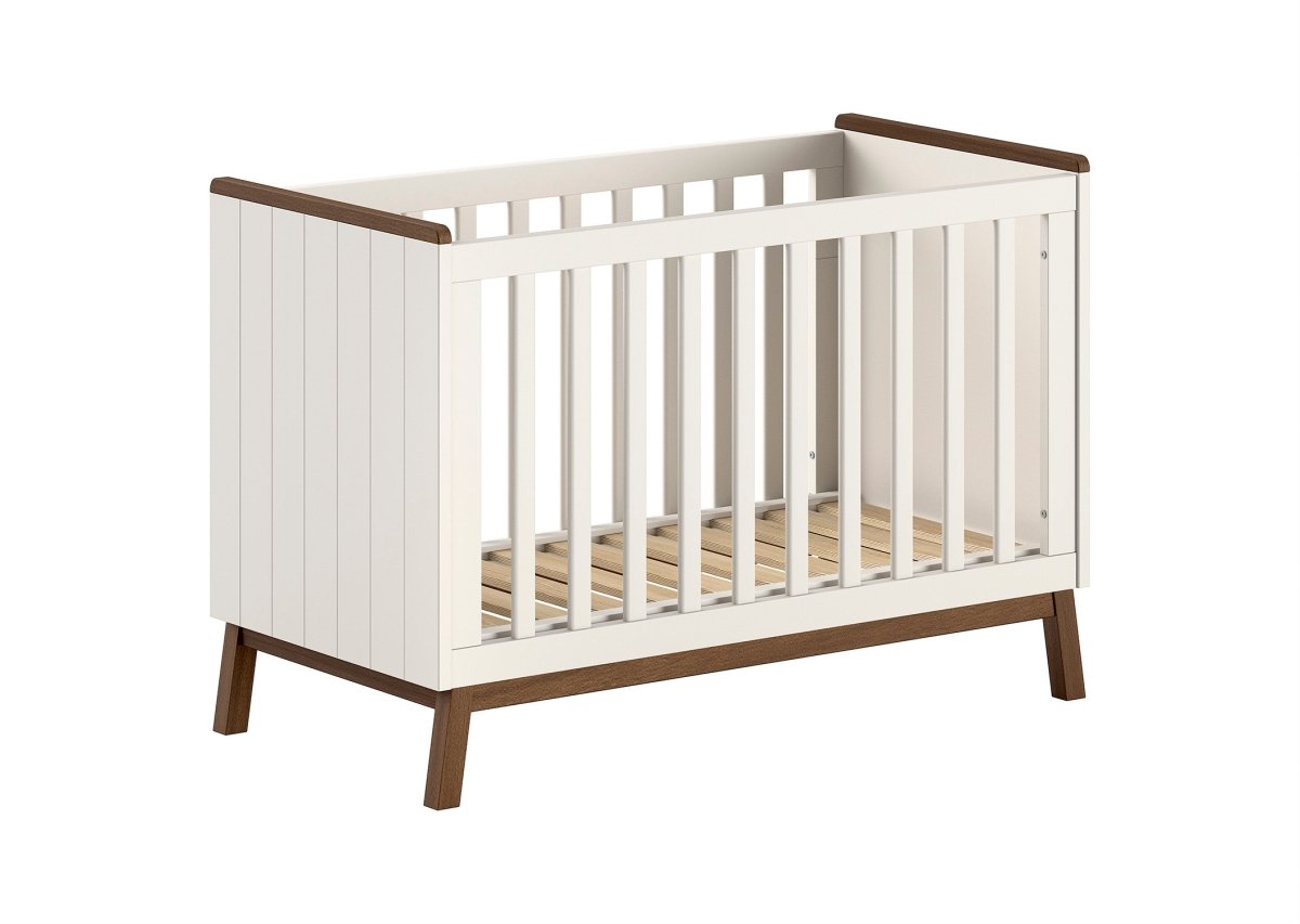 VIPACK-Lit Bébé Sezane – 60 x 120 Cm – Argile Et Noyer