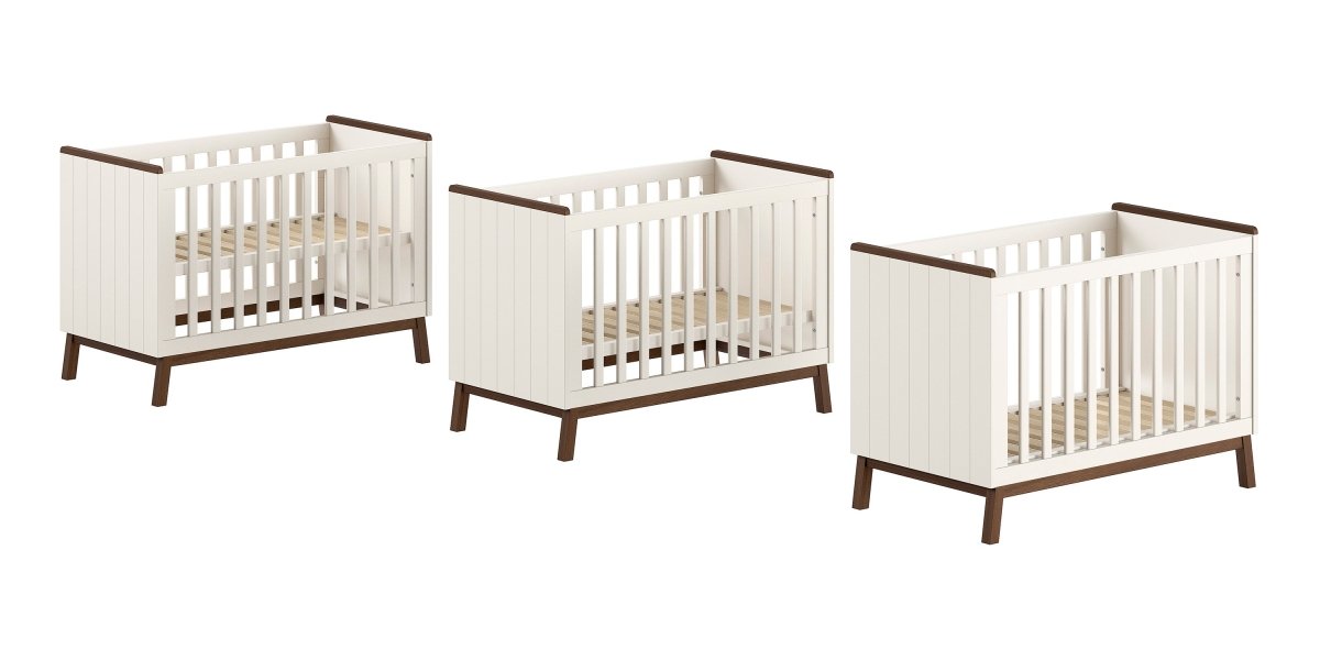 VIPACK-Lit Bébé Sezane – 60 x 120 Cm – Argile Et Noyer