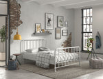 VIPACK-Lit BRONXX 140 X 200 cm Blanc