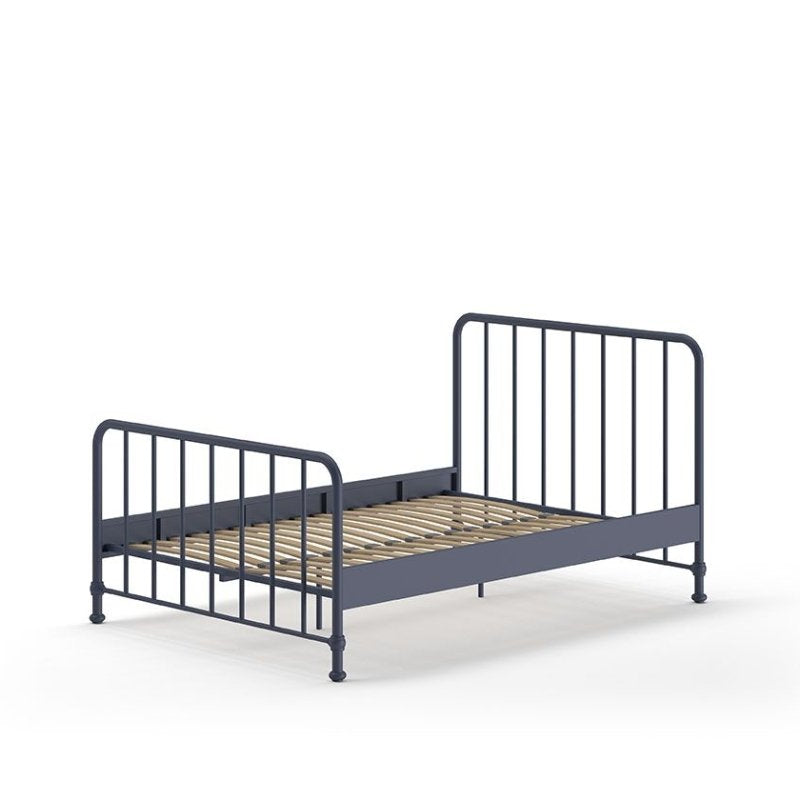 VIPACK-Lit BRONXX 140 X 200 cm Denim Bleu