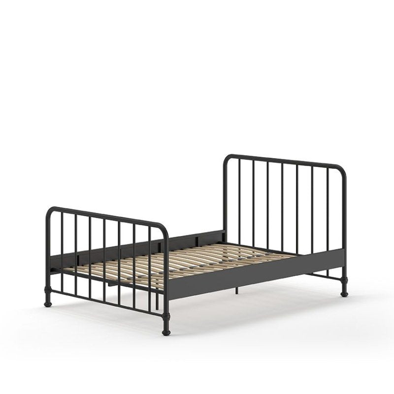 VIPACK-Lit BRONXX 140 X 200 cm Noir