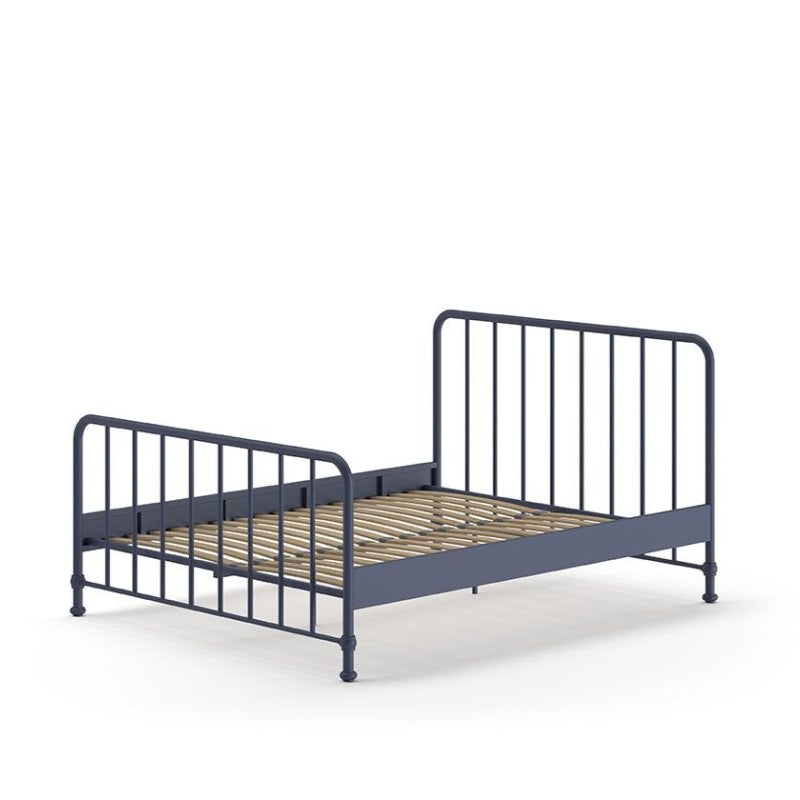 VIPACK-Lit BRONXX 160 X 200 cm Denim Bleu