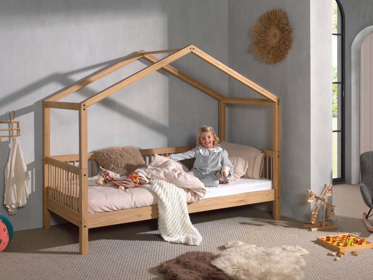 VIPACK-Lit Cabane Forrest – 90 x 200 Cm – En Chêne