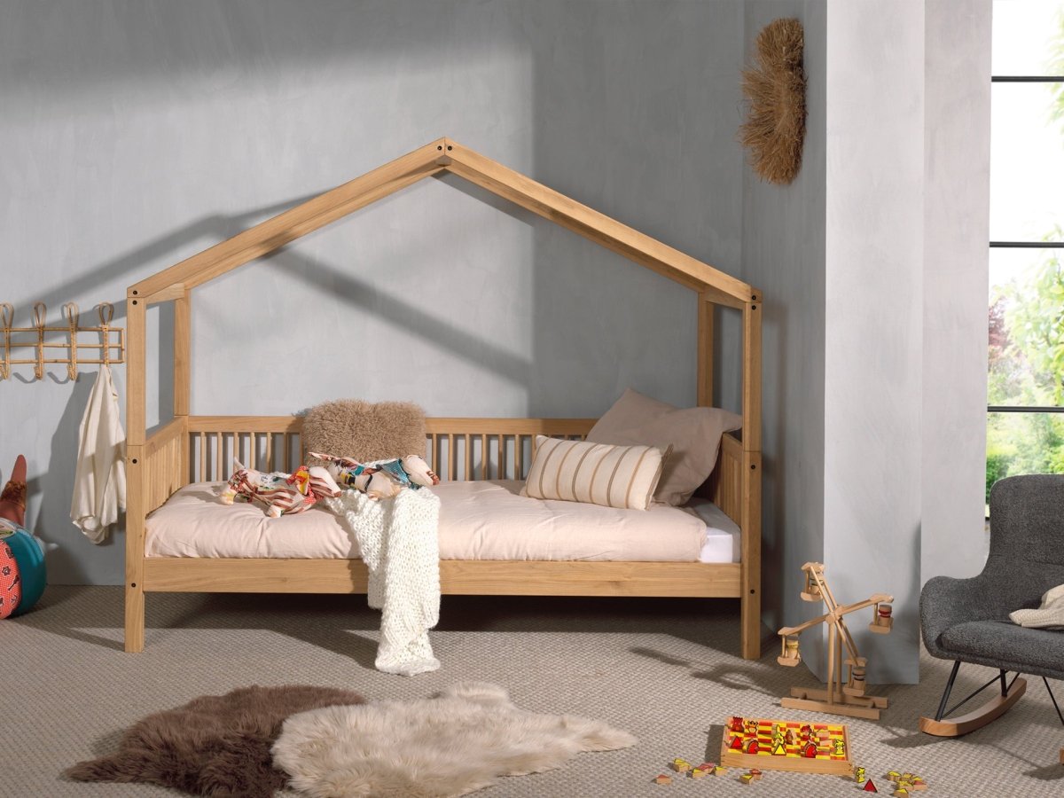 VIPACK-Lit Cabane Forrest – 90 x 200 Cm – En Chêne