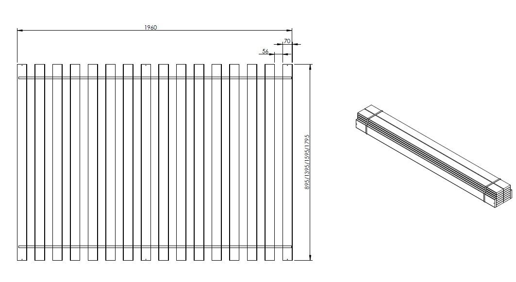 VIPACK-Lit Cabane(03) HOUSEBED 90x200cm Toit Blanc