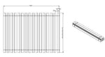 VIPACK-Lit Cabane(03) HOUSEBED 90x200cm Toit Blanc