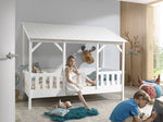 VIPACK-Lit Cabane(03) HOUSEBED 90x200cm Toit Blanc