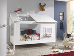 VIPACK-Lit Cabane(26) HOUSEBED 90x200cm Blanc