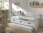 VIPACK-Lit Capitaine (91) FRITZ 90x200 cm Blanc