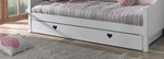 VIPACK-Lit Capitaine AMORI 90 X 200 cm Blanc