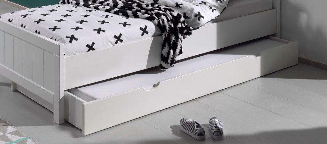 VIPACK-Lit ERIK 90x200cm Blanc