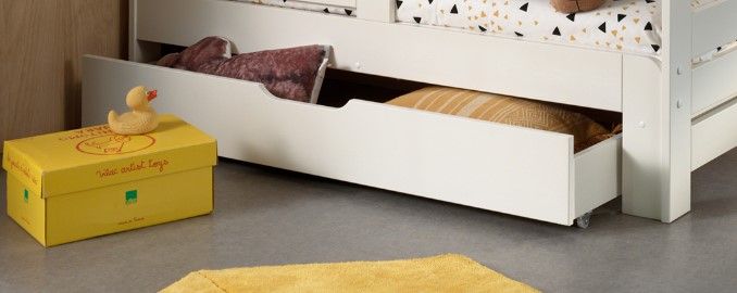 VIPACK-Lit évolutif Jumper Avec Matelas Extensible (160 + 40 cm) - Blanc