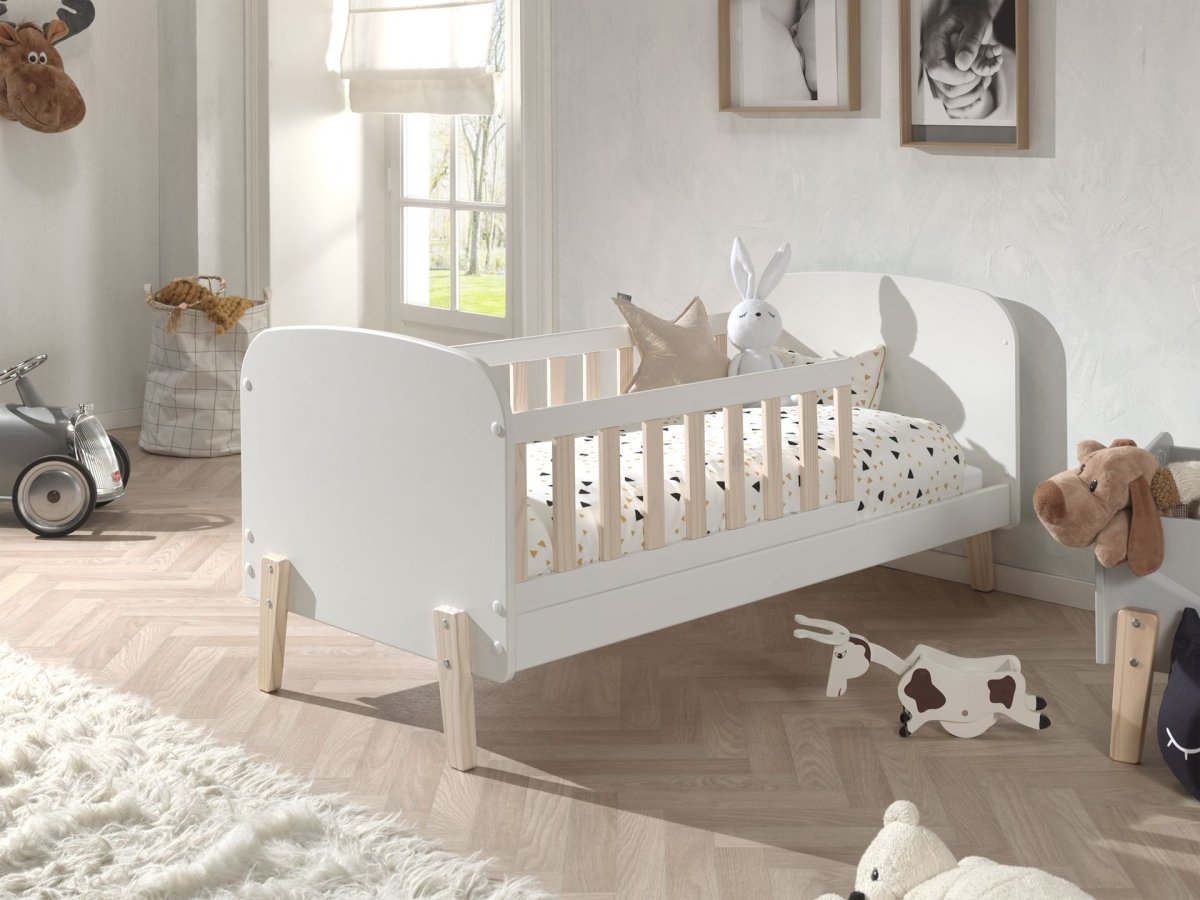 VIPACK-Lit Junior KIDDY 70x140cm Blanc