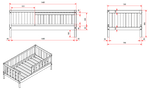 VIPACK-Lit Junior TOD 70x140cm Blanc