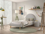 VIPACK-Lit Lune 140 X 200 Cm Gris Boucle