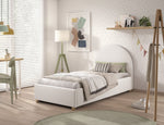 VIPACK-Lit LUNE Stockage 90 X 200 Cm Blanc