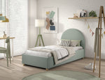 VIPACK-Lit LUNE Stockage 90 X 200 Cm Vert