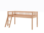 VIPACK-Lit Mi-Hauteur Forrest – 90 x 200 Cm – En Hêtre Naturel