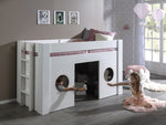 VIPACK-Lit Mi-Hauteur FREYA 90 X 200 Cm Blanc