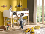 VIPACK-Lit Mi-Hauteur KIDDY 90 X 200 cm Blanc