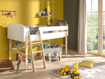 VIPACK-Lit Mi-Hauteur KIDDY 90 X 200 cm Blanc