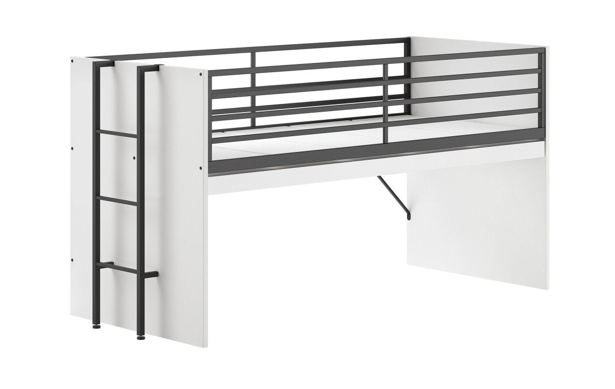 VIPACK-Lit Mi-Hauteur SAM (85) 90 X 200 cm Blanc
