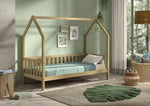 VIPACK-Lit Nature Avec Grille 90 X 200 cm Chêne
