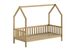 VIPACK-Lit Nature Avec Grille 90 X 200 cm Chêne