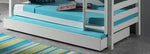 VIPACK-Lit De Famille SCOTT 140 X 200 cm + 90 X 200 cm Blanc