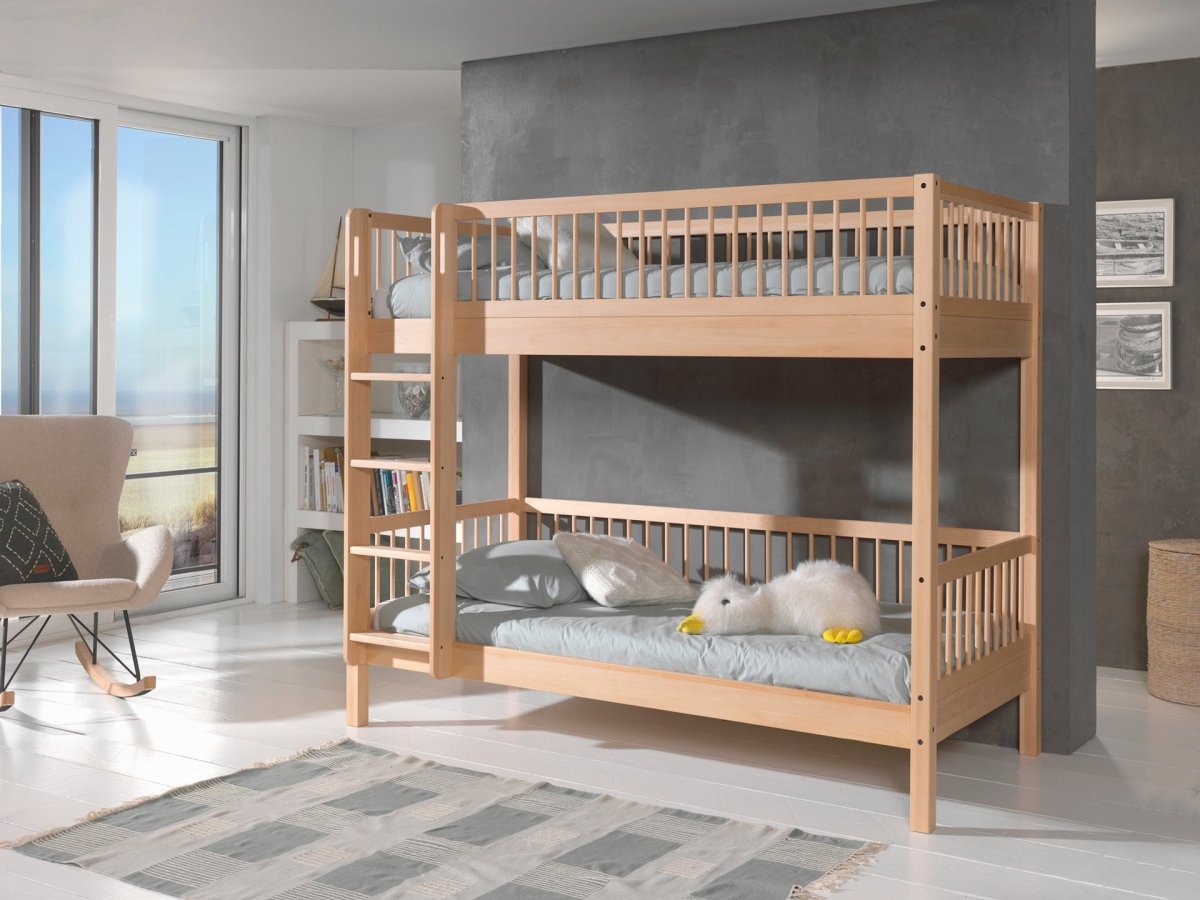 VIPACK-Lit Superposé Forrest – 90 x 200 Cm – En Hêtre Naturel