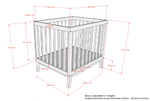 VIPACK-Parc Bébé Sezane – 95 x 75 Cm – Noyer